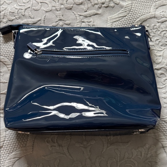 NWOT IHKWIP The Sensational Chain Shoulder Bag W/ Crossbody Strap — Patent Navy - Picture 5 of 12